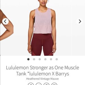 Lululemon Stronger as One muscle tank size 4